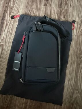 Tumi Black Harrison Crossbody Sling
